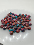 6MM Turquoise  Pink Oyster  Cabochon • Pack of 6 Piece • AAA Quality • Round Cabs