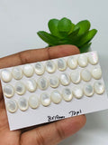 Mother of Pearl, white MOP 8X10mm Oval Shape • AAA Quality • Pack of 4 pieces