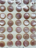 10MM Mother of Pearl Cabochon - Pink MOP Round Cabs • AAA Quality • Pack of 4 pieces