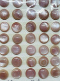 10MM Mother of Pearl Cabochon -  Pink MOP Round Cabs  • AAA Quality • Pack of 4 pieces