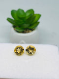 Citrine 8MM Round faceted, Pack of 2 pcs  AAA Quality- Natural Citrine Cut Cabochon - Citrine Loose Stone