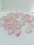 Morganite Carving leaf • 8x12  mm Size  • Pack of 2 Pcs •  AAA Quality • Natural Morganite  Cabochon • Morganite Carving pear
