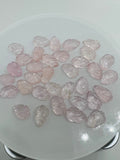 Morganite Carving leaf • 8x12  mm Size  • Pack of 2 Pcs •  AAA Quality • Natural Morganite  Cabochon • Morganite Carving pear