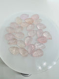 Morganite Carving 10X15MM Leaf, Pack of 2 Pcs •  AAA Quality • Natural Morganite  Cabochon • Morganite Carving pear