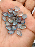 Aquamarine  Carving Leaf Shape •  8-9X11-12 MM Sizes AAA Quality • Natural Aquamarine • Medium Blue Aquamarine  Carving pear