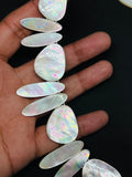 White MOP Necklace - - AAA Quality- Hand Braided Beads Pendant Necklace- Beads Necklace