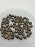 Abalone copper 10MM Shell Cabs, Pack of 6 pieces, Round cabochon for jewelry making,