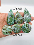 Amphibolite Cabochon • Code A31- A36 • AAA Quality • Natural Amphibolite Cabs • Amphibolite Cabochon
