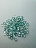 Aquamarine 6mm Round Cabochon Pack of 5Pcs - AA Quality cabs- Natural Aquamarine Cabs, Blue/green