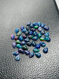 Black Opal Cabochon 5X8mm Size • Pack of 5 Pcs • AAAA Quality • Natural Opal color Treated Color • Ethiopian Opal pear Cabs