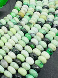 Green Grass Agate Roundel 8MM, green grass agate beads, length 15.5”, roundel beads