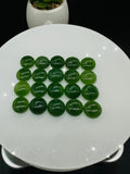 Jade Round Cabs - 10 mm Size - Pack of 4 Pcs - AAA Quality - Natural Russian Jade Cabochons - Origin Russia