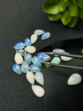 Ethiopian Opal Pear Cabochon 8x13 mm Size - Code # D22 - Pack of 2 Pieces AAA Quality - Opal Cabochon - Ethiopian Opal Cabochon