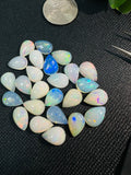 Ethiopian Opal Pear Cabochon 9X15 mm Size - Code # D35 - Pack of 1 Piece AAA Quality - Opal Cabochon - Ethiopian Opal Cabochon