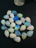 Ethiopian Opal Pear Cabochon 9X15 mm Size - Code # D35 - Pack of 1 Piece AAA Quality - Opal Cabochon - Ethiopian Opal Cabochon