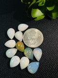 Ethiopian Opal Pear Cabochon 10X15 mm Size - Code # D40 - Pack of 1 Piece AAA Quality - Opal Cabochon - Ethiopian Opal Cabochon