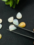 Ethiopian Opal Pear Cabochon 11X16 mm Size - Code # D46 Pack of 1 Piece AA Quality - Opal Cabochon - Ethiopian Opal Cabochon