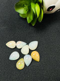 Ethiopian Opal Pear Cabochon 11X14-15 mm Size - Code # D44 - Pack of 1 Piece AA Quality - Opal Cabochon - Ethiopian Opal Cabochon