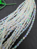 Ethiopian Opal faceted Oval shape, 16 Inch Strand, Size 5X7-6X8MM, opal beads. code #1, Natural Ethiopian Opal beads faceted oval shape.