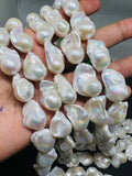 Pearl Baroque Beads- AAA Quality - Length 16 inch- length 20-23mm , Good luster - Natural Freshwater Pearl Baroque