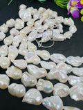 Pearl Baroque Beads- AAA Quality - Length 16 inch- length 20-23mm , Good luster - Natural Freshwater Pearl Baroque
