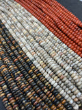 Jasper Roundel 8MM, 3 different colors, length 15.5”, roundel beads