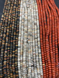 Jasper Roundel 8MM, 3 different colors, length 15.5”, roundel beads