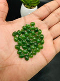 Jade Oval Cabs - 6x8 mm Size - Pack of 5 Pcs - AAA Quality - Natural Russian Jade Cabochons - Origin Russia