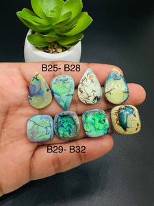 Monarch Opal Cabochon • Code B25 - B32 • Sterling Opal Cabochon • AAAA Quality • Treated Opal