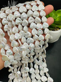 Pearl Heart Shape Beads 13 mm Size AAA Quality - Natural Freshwater Pearl Beads - Length 40 cm