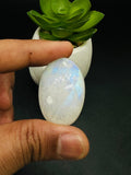 Moonstone Cabochon Code E1- E6 - AAA Quality - Blue Flash Natural Rainbow Moonstone Cabochon - Origin India