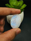 Moonstone Cabochon Code E1- E6 - AAA Quality - Blue Flash Natural Rainbow Moonstone Cabochon - Origin India
