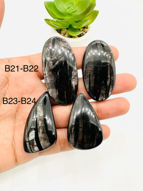 Hypersthene Cabochon Code B21- B24 - AAA Quality - Natural Hypersthene Cabochon