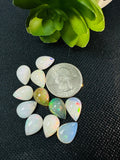 Ethiopian Opal Pear Cabochon 10X14 mm Size - Code # D38 - Pack of 1 Piece AAA Quality - Opal Cabochon - Ethiopian Opal Cabochon