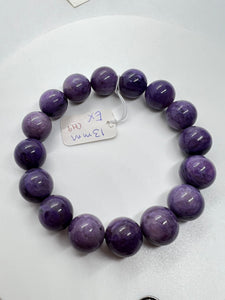 Charoite Bracelet 13mm - code #CH9 AAA Quality - Gemstone Beads - weight 50 gm- length 7.5 Inch Origin Russia- Charoite Jewelry