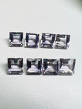 10MM Pink Amethyst Rectangle cut stone Pack of 2 Pc - Natural Amethyst loose Stones - Amethyst Faceted Square shape