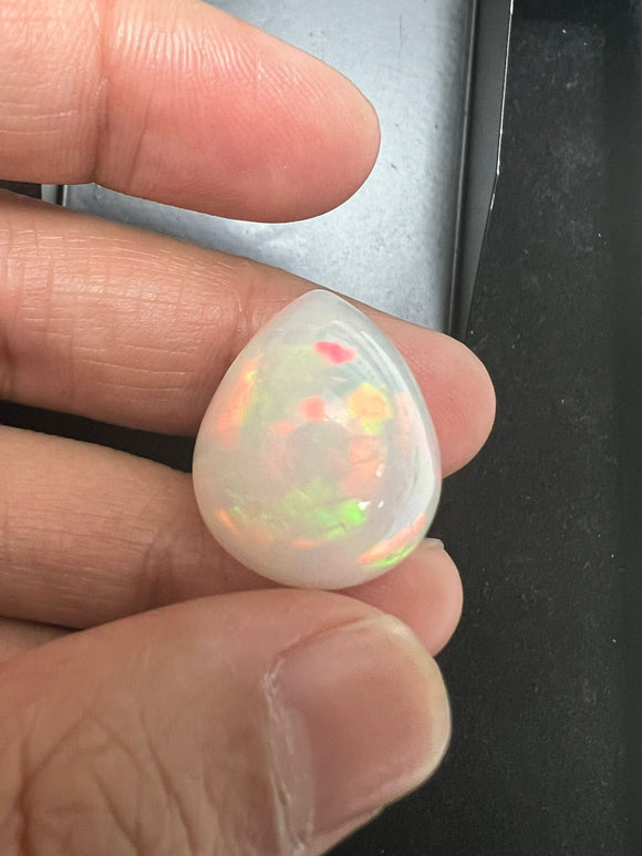 Ethiopian Opal Cabochon 22 X 17.70MM Size Height 12.40 MM • Weight 19.68 Cts • AAA Quality • Opal Cabochon • Natural Ethiopian Opal Cabs