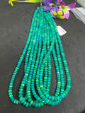 Ethiopian Opal green 5-5.5MM coating faceted Roundel Beads, 16 Inch Strand, AAA Quality,- Ethiopian opal Roundel, Dyed Ethiopian Opal .