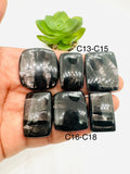 Hypersthene Cabochon Code C13- C18 - AAA Quality - Natural Hypersthene Cabochon - DIY Jewelry - Flat Back Cabochons
