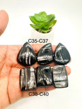 Hypersthene Cabochon Code C35- C40 - AAA Quality - Natural Hypersthene Cabochon - DIY Jewelry - Flat Back Cabochons