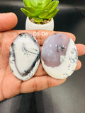 Dendritic Opal Cabochon • Code D5- D6 • AAA Quality • Natural Dendritic Opal Cabs • Dendritic Opal Pendant • Origin Turkey