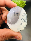 Dendritic Opal Cabochon • Code D5- D6 • AAA Quality • Natural Dendritic Opal Cabs • Dendritic Opal Pendant • Origin Turkey