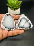 Dendritic Opal Cabochon • Code D13- D14 • AAA Quality • Natural Dendritic Opal Cabs • Dendritic Opal Pendant • Origin Turkey