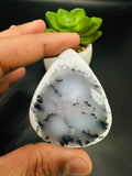 Dendritic Opal Cabochon • Code D19- D20 • AAA Quality • Natural Dendritic Opal Cabs • Dendritic Opal Pendant • Origin Turkey