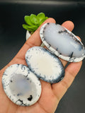 Dendritic Opal Cabochon • Code D23- D25 • AAA Quality • Natural Dendritic Opal Cabs • Dendritic Opal Pendant • Origin Turkey