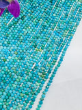 Turquoise 3X2MM Faceted Roundel shape, genuine Turquoise beads, Length 16" , Natural Turquoise