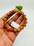 Andesine Bracelet Code# B6 - Size 10 mm - AA Quality length 7.5 Inch Origin Tibet - Natural Andesine Round Bracelet