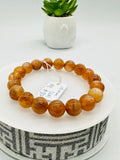 Andesine Bracelet  Code# B6 - Size 10 mm - AA Quality length 7.5 Inch Origin Tibet - Natural Andesine Round Bracelet