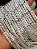 Pearl Long Biwa Beads 6-8 x 20-24 mm Size AAA Quality - Natural Freshwater Pearl Beads - Length 40 cm