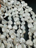 Pearl Heart Shape Beads 13 mm  Size AA Quality - Natural Freshwater Pearl Beads -  Length 40 cm